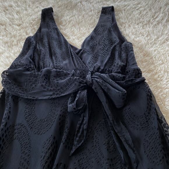 Jonathan Martin Studio Women’s Black Lined Cocktail Midi Dress Size 16 - Picture 7 of 10